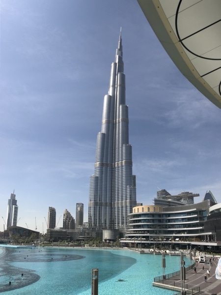 burj khalifa view from the outside