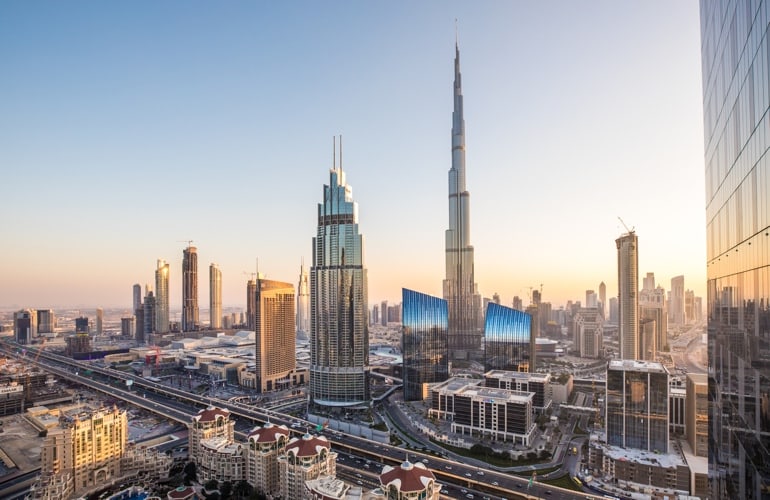 Burj Khalifa downtown view