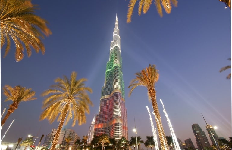 Burj Khalifa night view