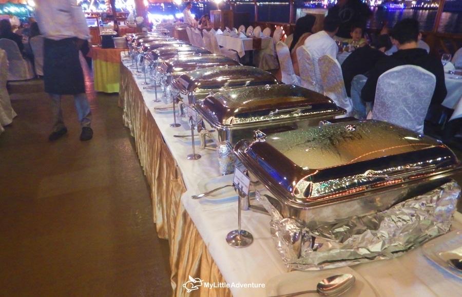 International buffet dinner is ready