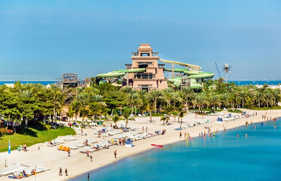 Aquaventure waterpark in Dubai