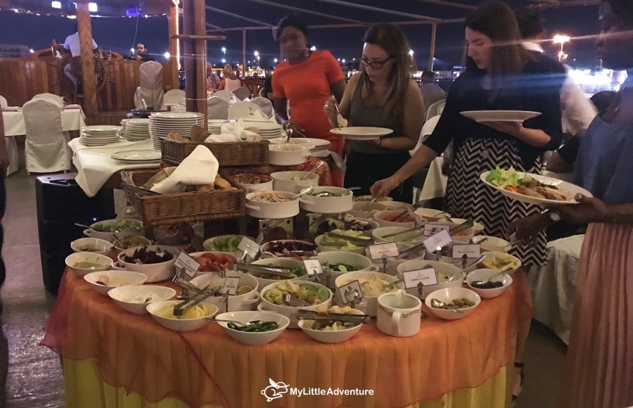 International dinner dishes