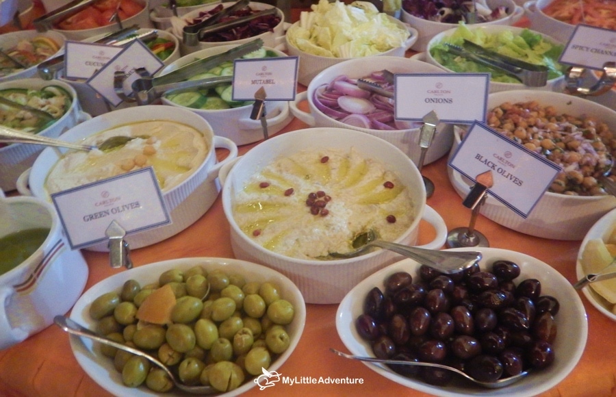 International dinner dishes