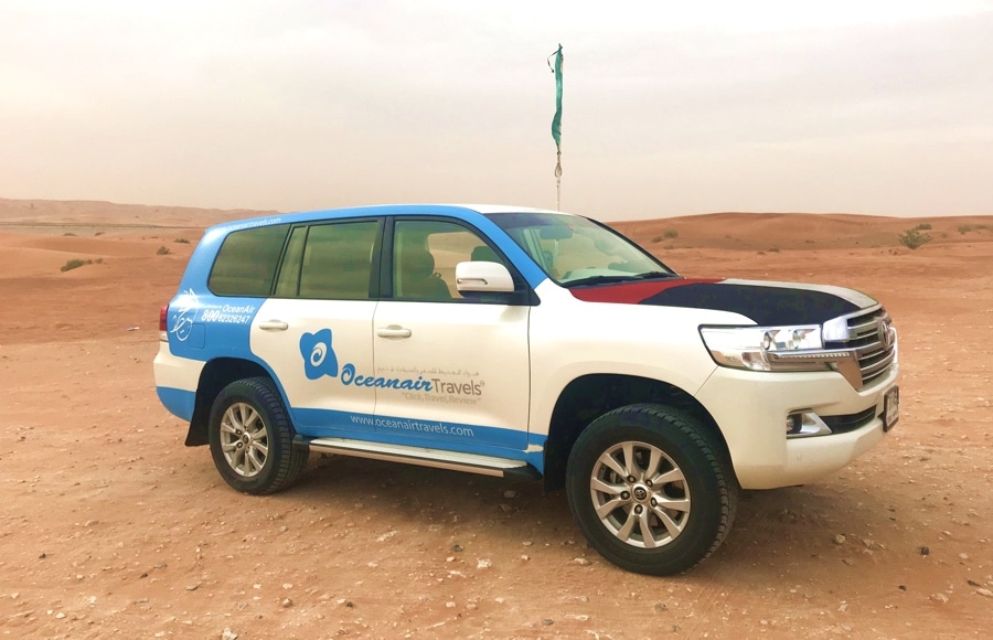 car for Dubai Desert Safari