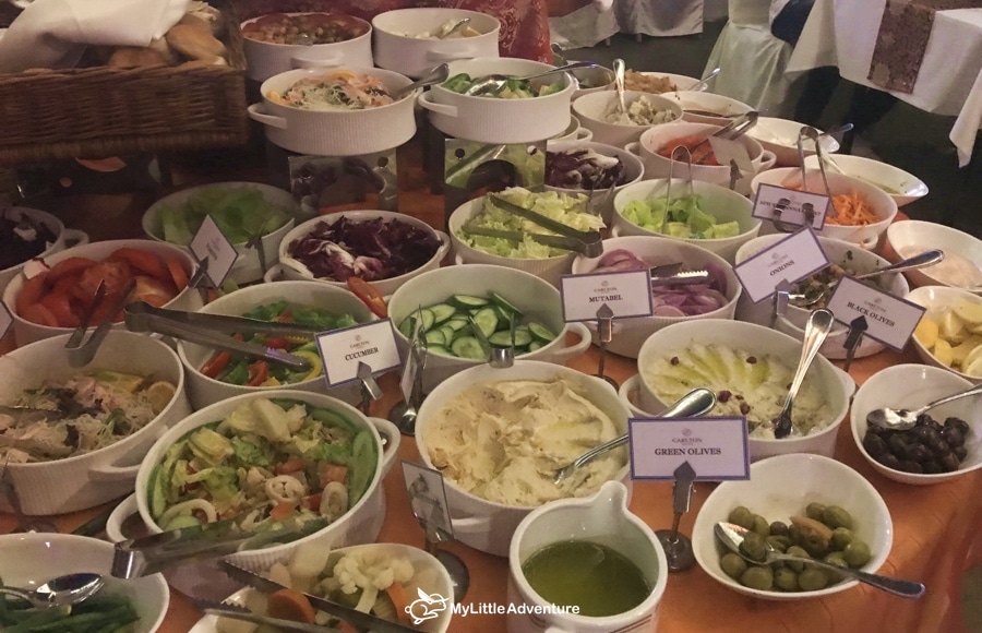 International dinner dishes