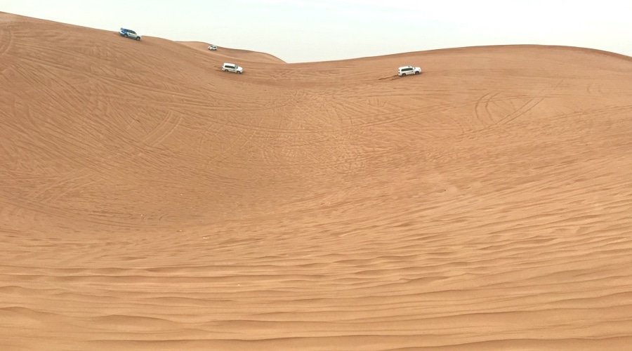 safari in high dunes in dubai desert