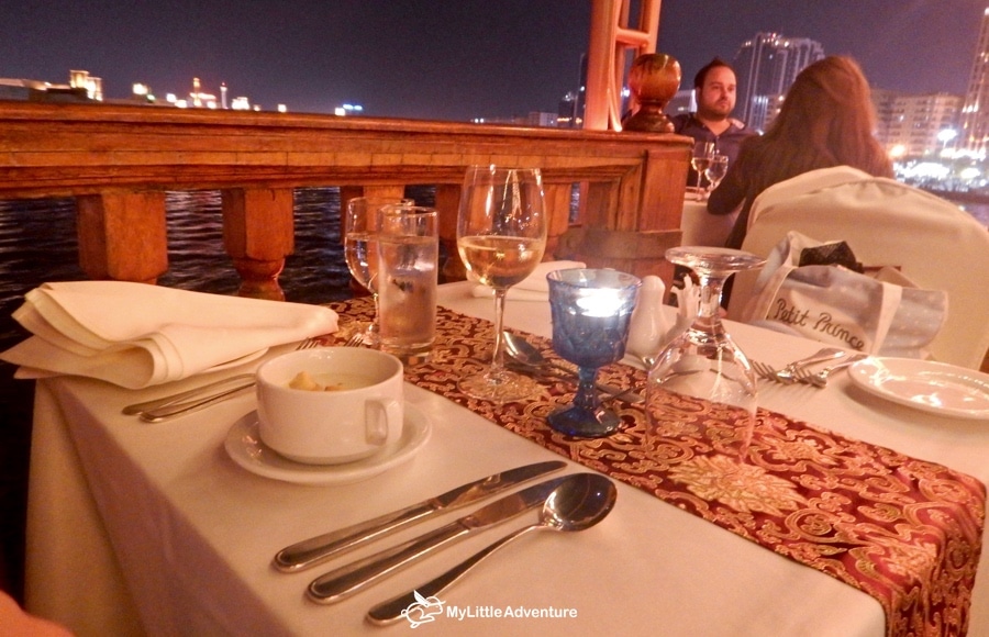 evening view from the ship