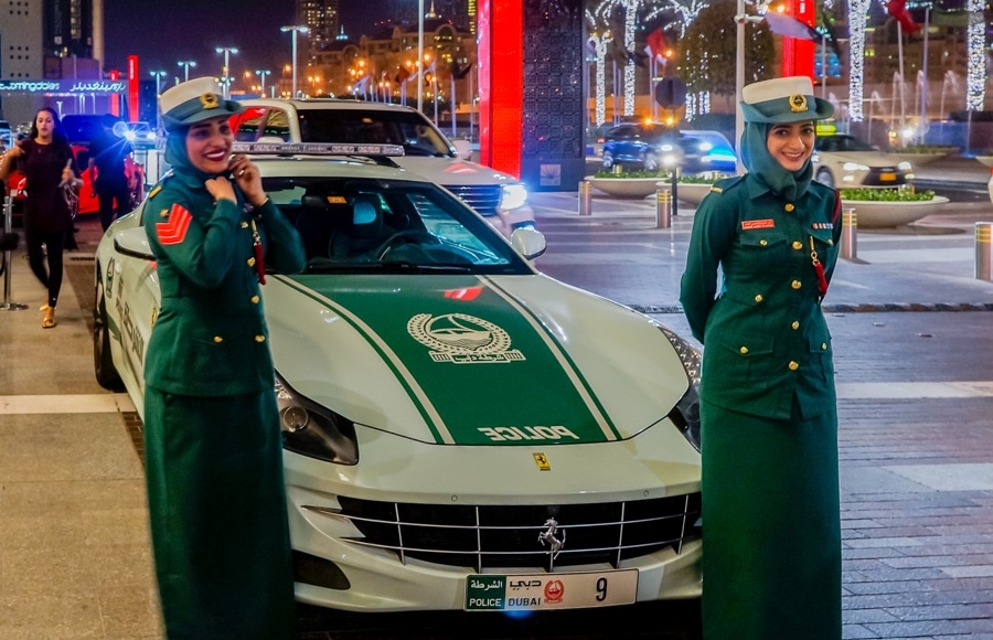 Police car in Dubai