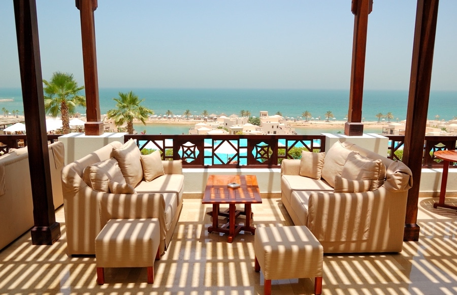 Sea view from a luxury hotel in Dubai Marina