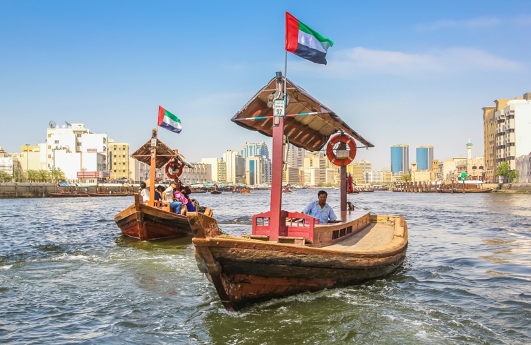 Dubai Creek boat ride