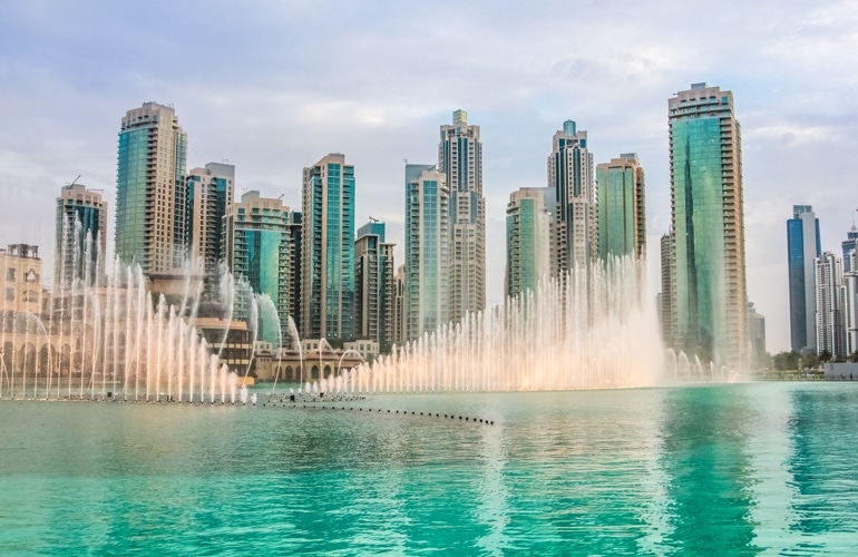 Dubai Fountain show view