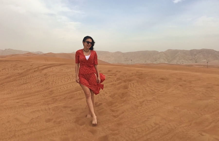 shooting in Dubai Desert