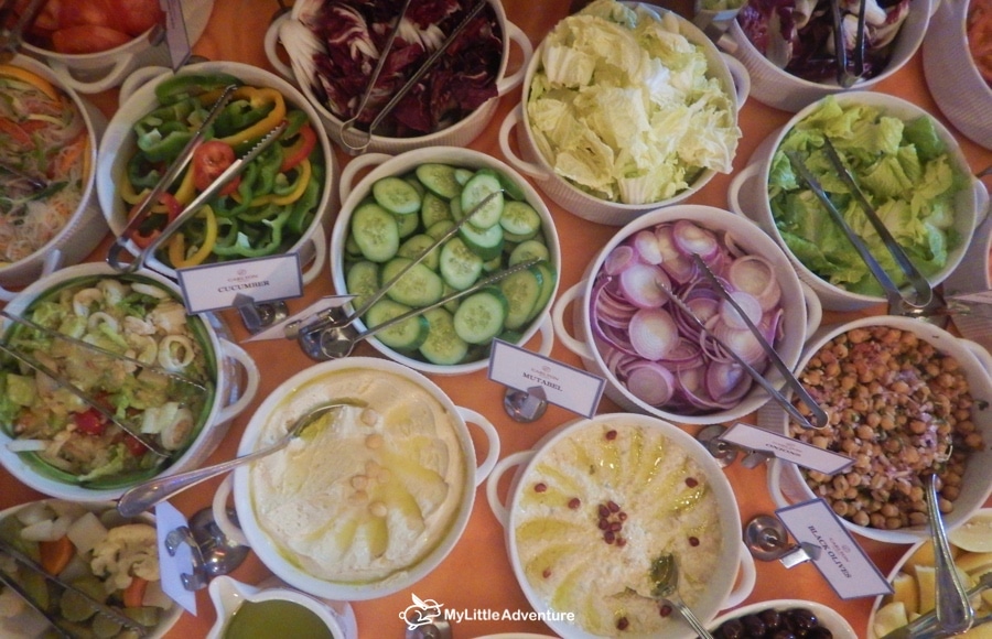 International dinner dishes